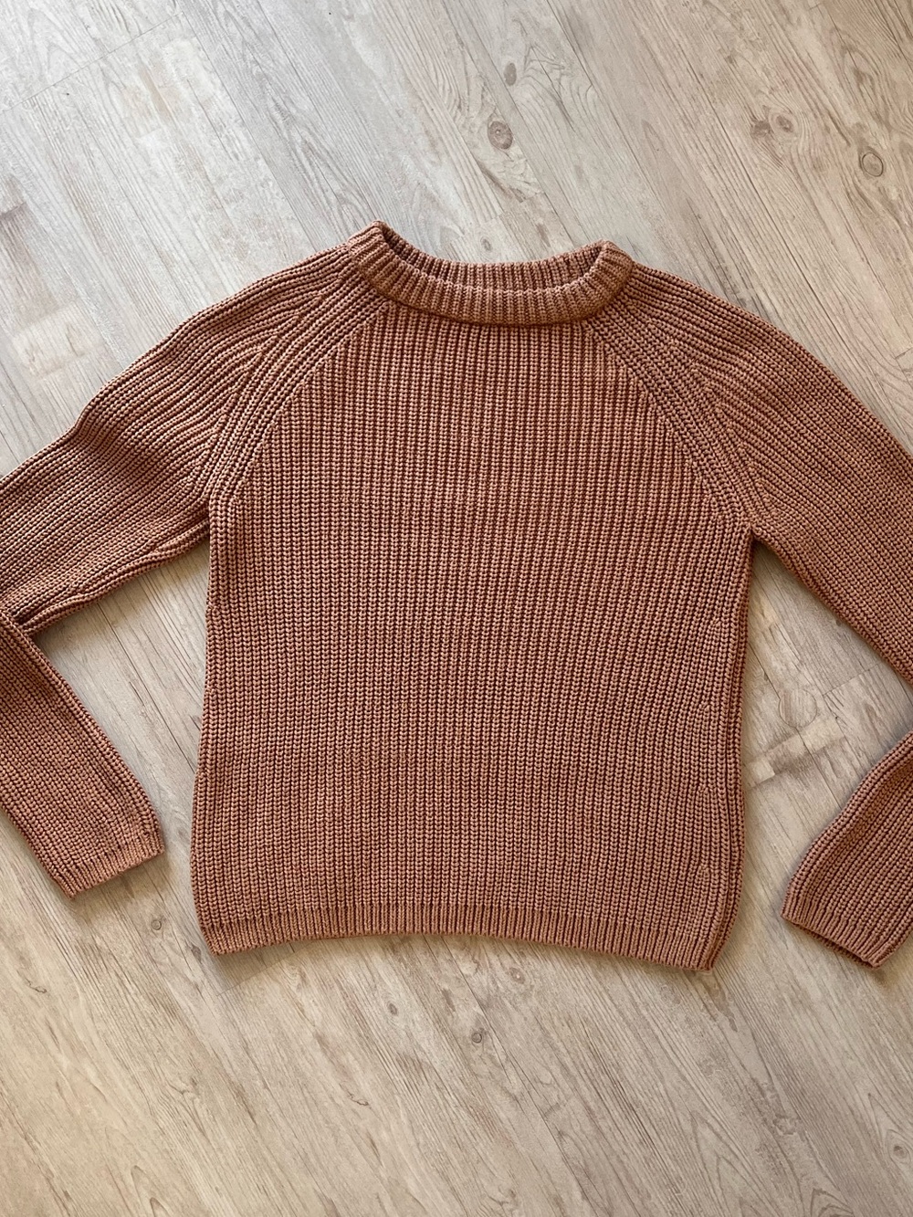 Quince 100% Organic Cotton Crewneck Sweater in Terracotta